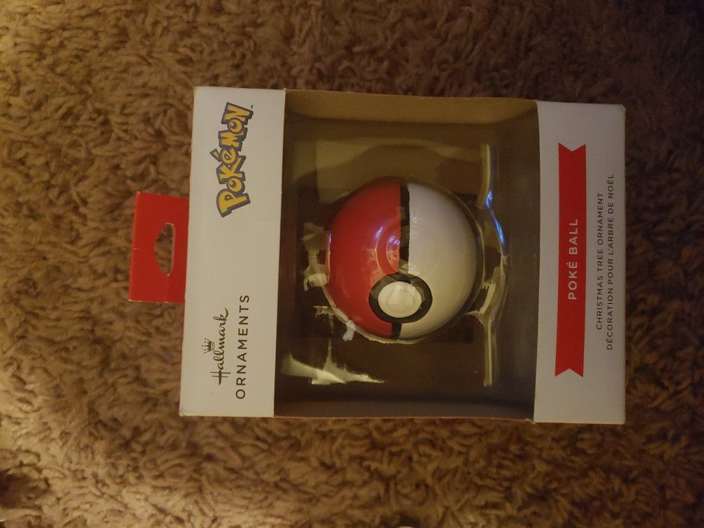 Pokemon Ball Christmas Ornament