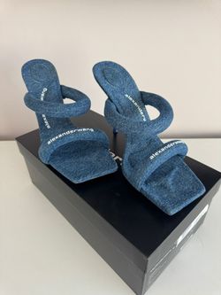 Alexander Wang Denim Heels size 41 (10w)