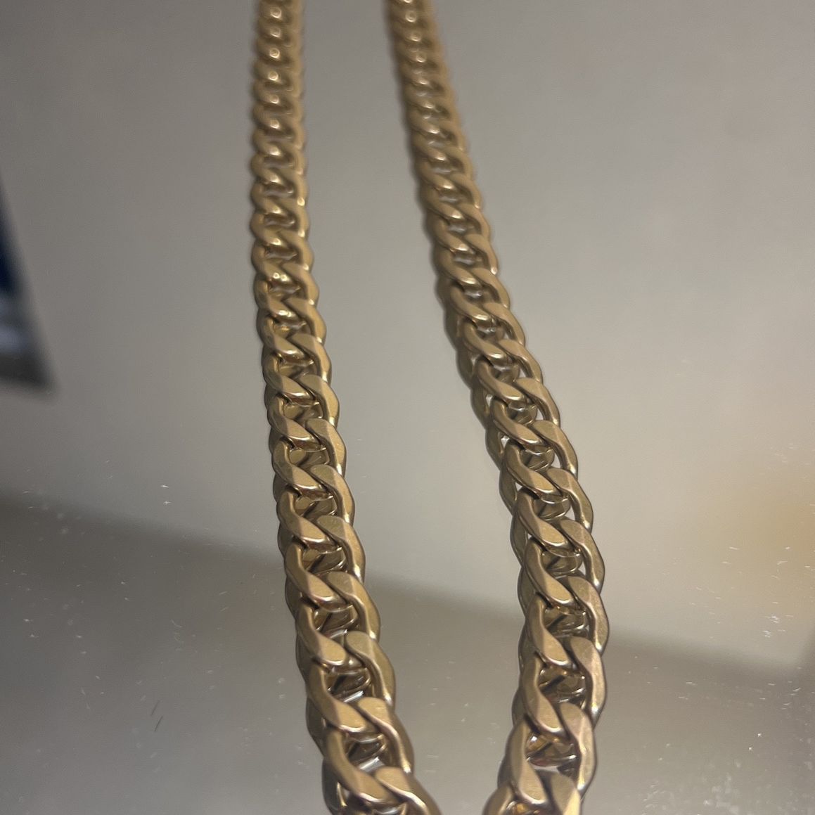 14 K Solid Gold Cuban Link Chain 