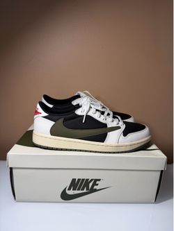 Travis Scott Jordan 1 Olive W