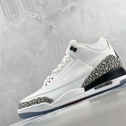 Jordan 3 Free Throw Line White Cement 1