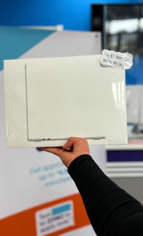 Apple MacBook Air 15 Inch M2 Laptop New - Pay $1 To Take It Home Today and pay the rest later.