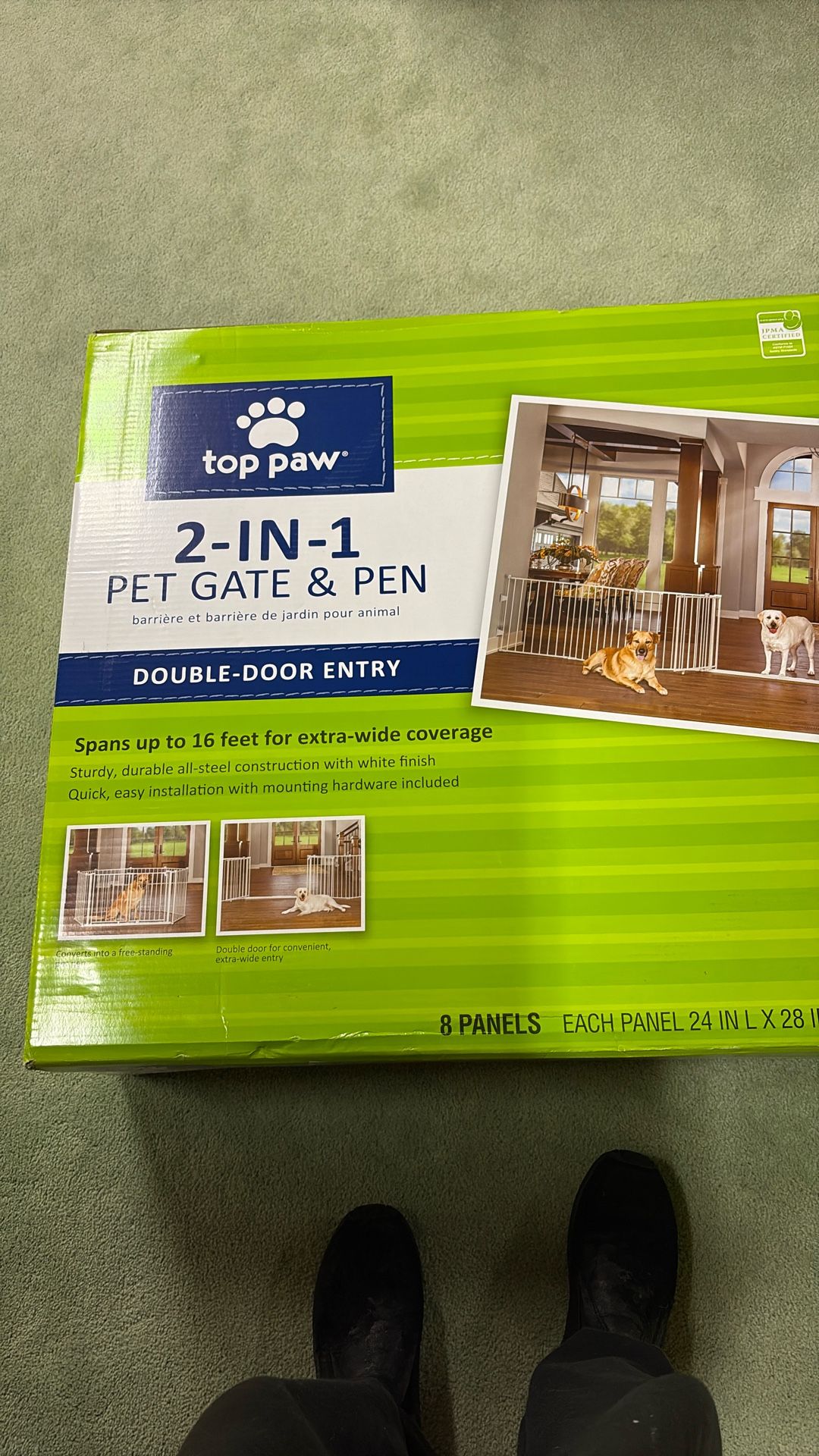 Top paw 2-in-1 Pet Gate And Pen