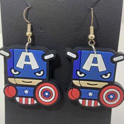 Captain America Funko Pop style Earrings 