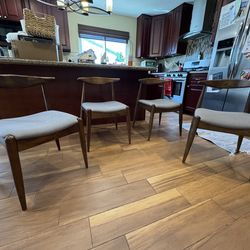 Mid century modern dining chairs