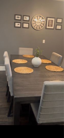 Dining table with chairs