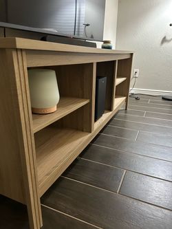 White oak TV stand