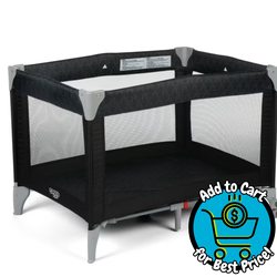 Cosco Kids™ Baby Playpen Funsport Portable Baby Play Yard, Noir Dot