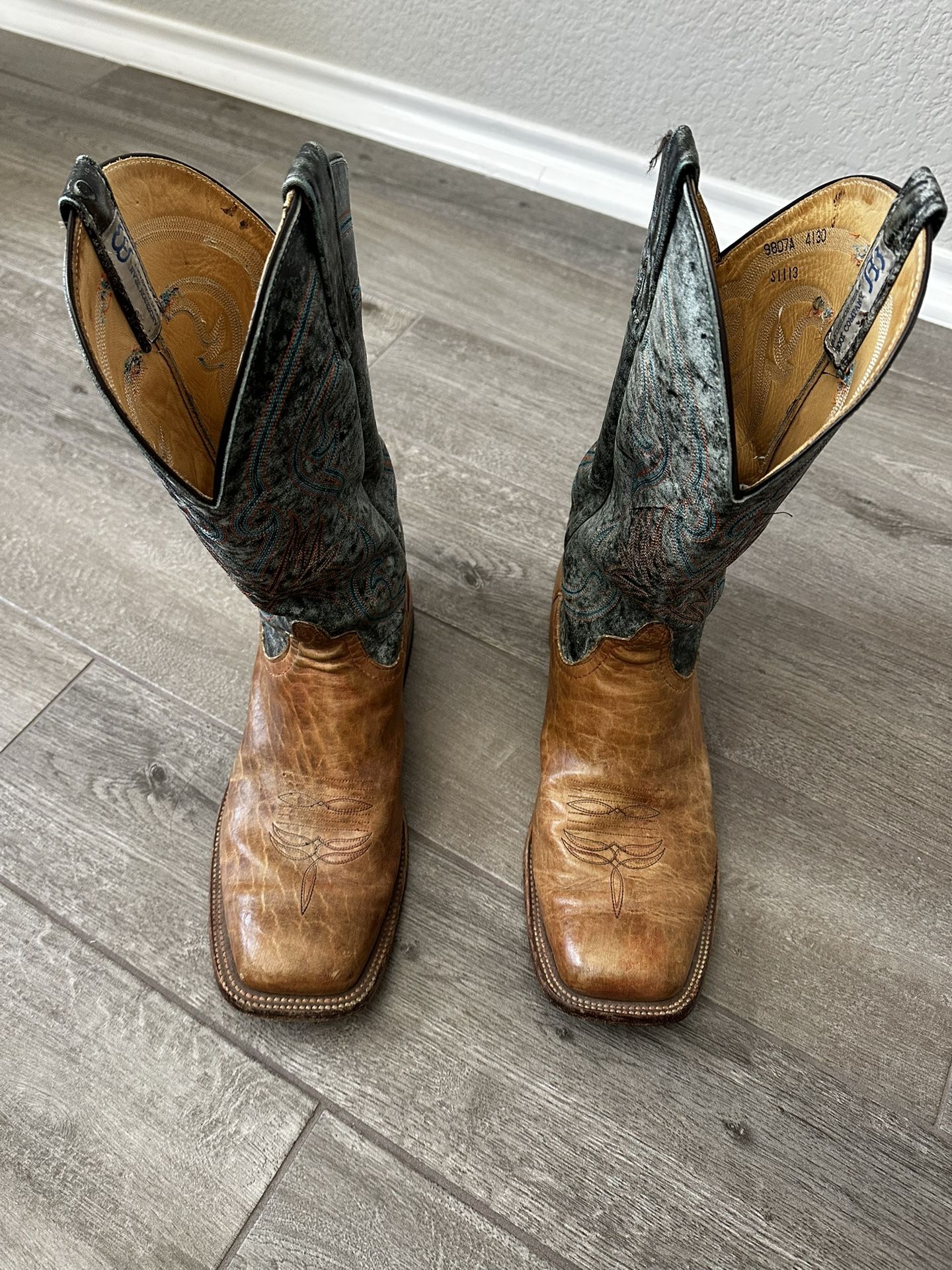 Anderson Bean Men’s Cowboy Boots – Square Toe – Size 13