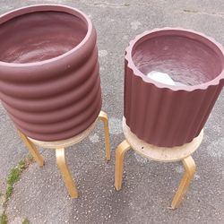 Burgundy Planter Set