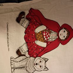 Bespoke Red Riding Hood DOLL project panel UNCUT