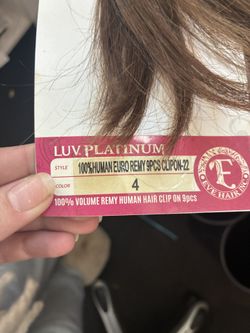 100% Human clip in extensions