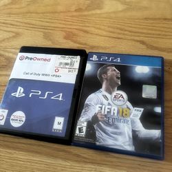 COD WWll PS4 & FIFA 18