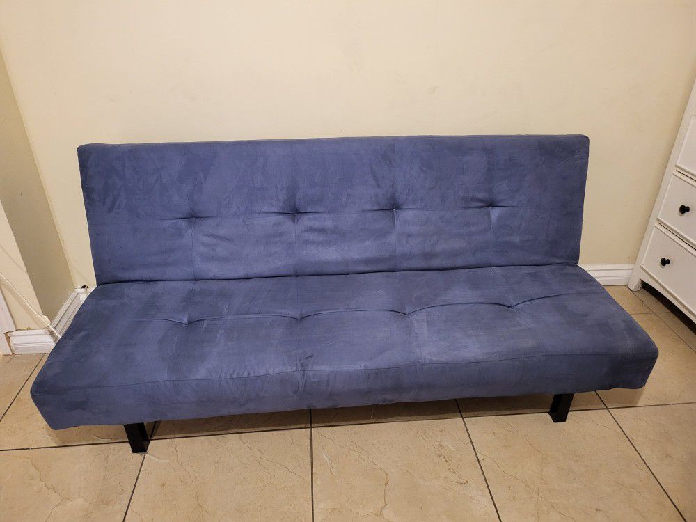 Blue Futon  Sofa Bed