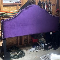 Purple Studded Headboard- King Size