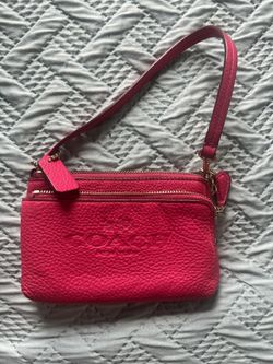 Pink Coach Wallet/ Wrislet