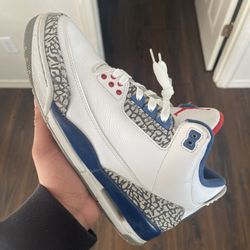 Jordan Retro 3 True Blue - Size 10.5 - Used