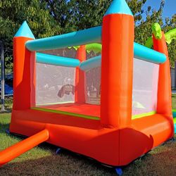 2 in 1 Water Slide + Bounce House w/ Blower!