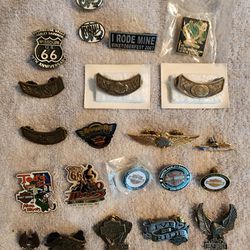 Lot of 21 Harley Davidson and Motorcycle Related Pins