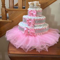 Baby Or Princess Diaper Cake XL
