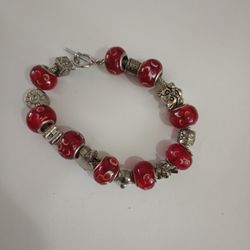 Red Charm Bracelet 