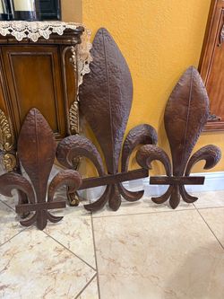 3 pcs Fleur De lis wall decor