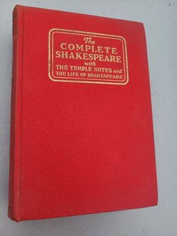 The Complete Shakespeare hardcover red