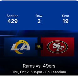 Rams / 49er Tickets w/parking