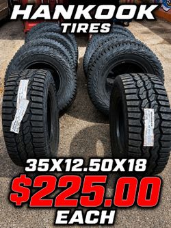 35X12.50X18 HANKOOK TIRES IN STOCK !! 12PLY!