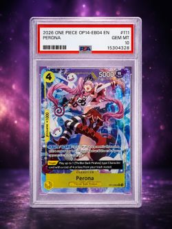 2026 ONE PIECE OP14-EB04 EN PERONA PSA 10