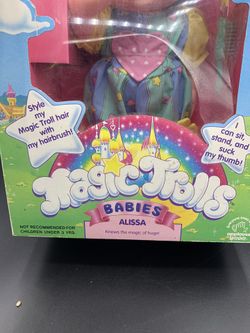 Vintage 3 Trolls Applause Magic Baby Poseable Trolls 90s 