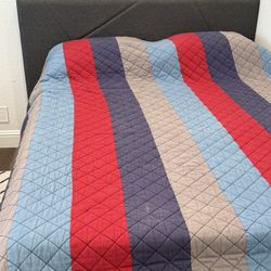 Queen Bed For Sale (Mattress Included) $100 ! 