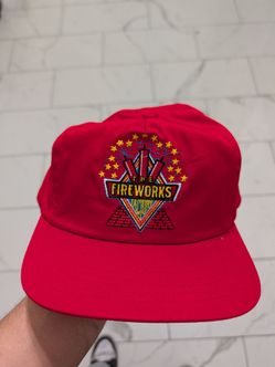 The Fireworks Factory red baseball cap from Pleasure Island at Walt Disney World