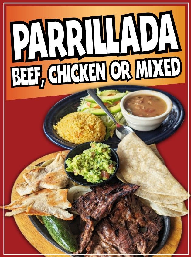 Parrillada Beef Decal Window Sticker Truck Concession Vinyl Restaurant Sign