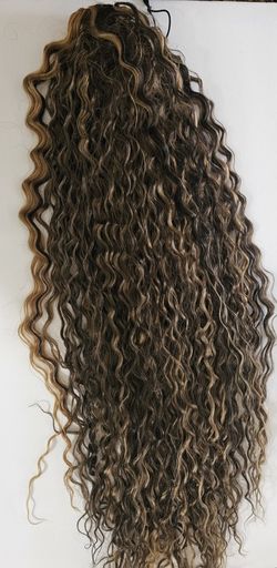 Long Curly Ponytail Wig- 15dlls