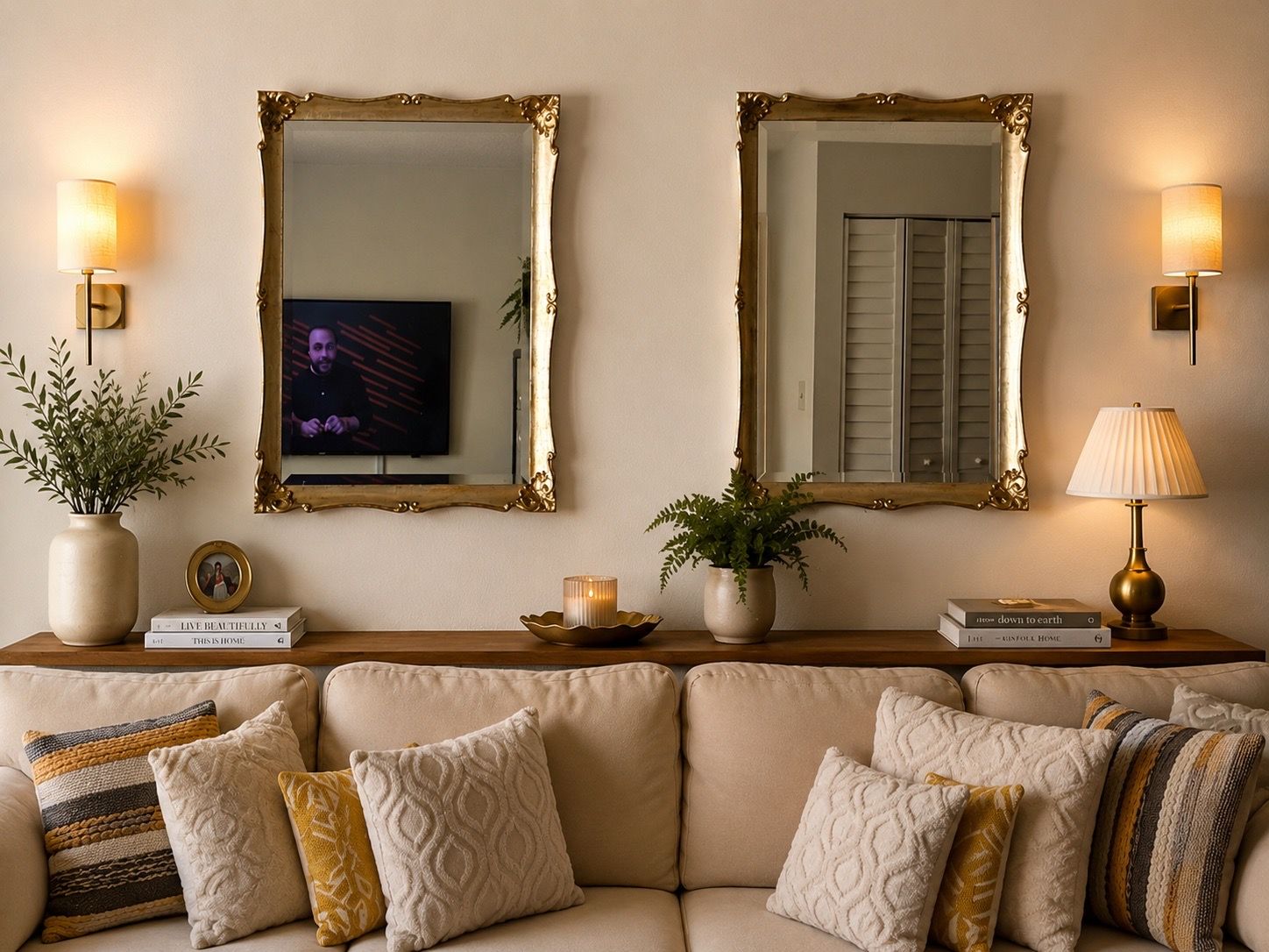 2 Great Beveled mirrors