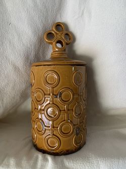 Decorative Ceramic Jar With Lid