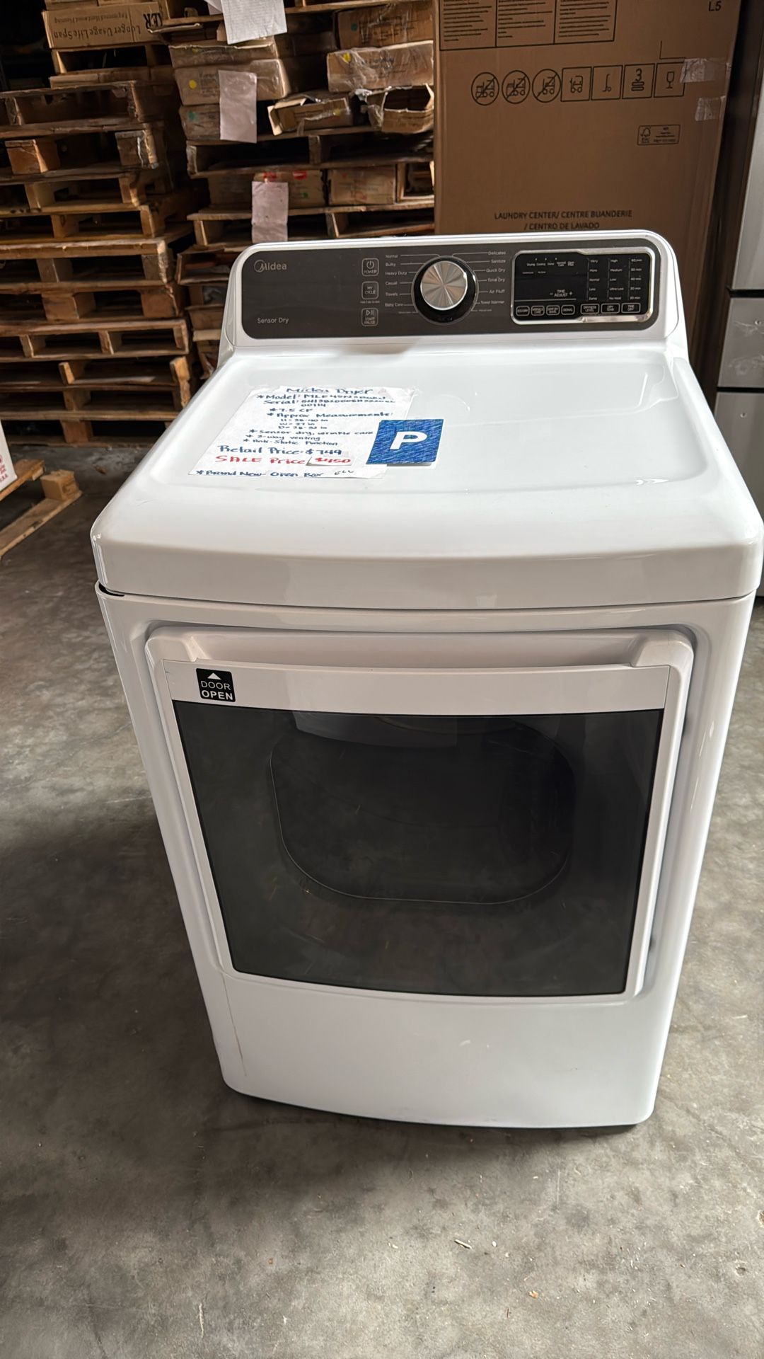 Electric Dryer 70%off Open box