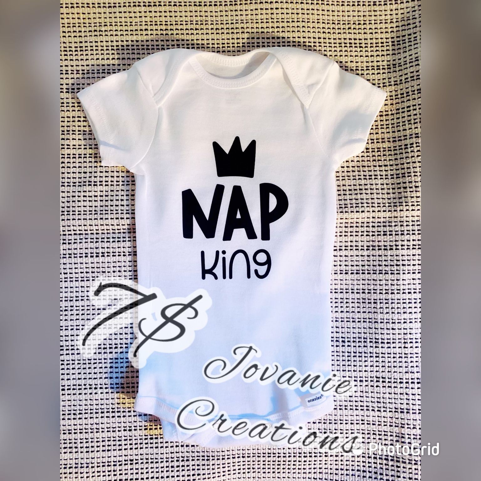 Custom Baby Onesies (Nap King)