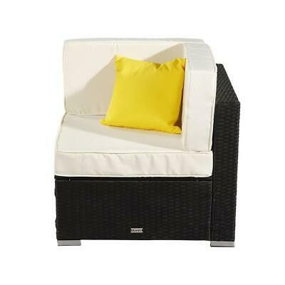 3PCS Couch Wicker Chairs with Cushion