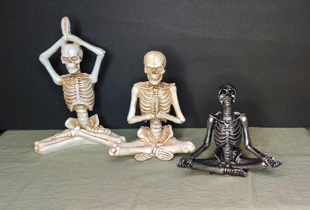 Yoga Poses Skeleton Set Of 3