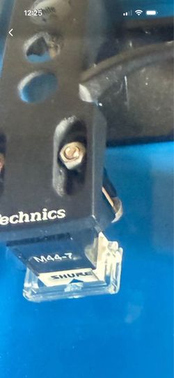 1 Technics Black Headshell with M44-7 cartridge no needle