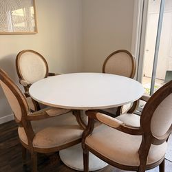 Five piece table and chair set