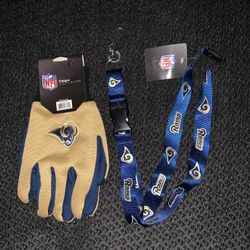 Los Angeles Rams Gloves and key chain