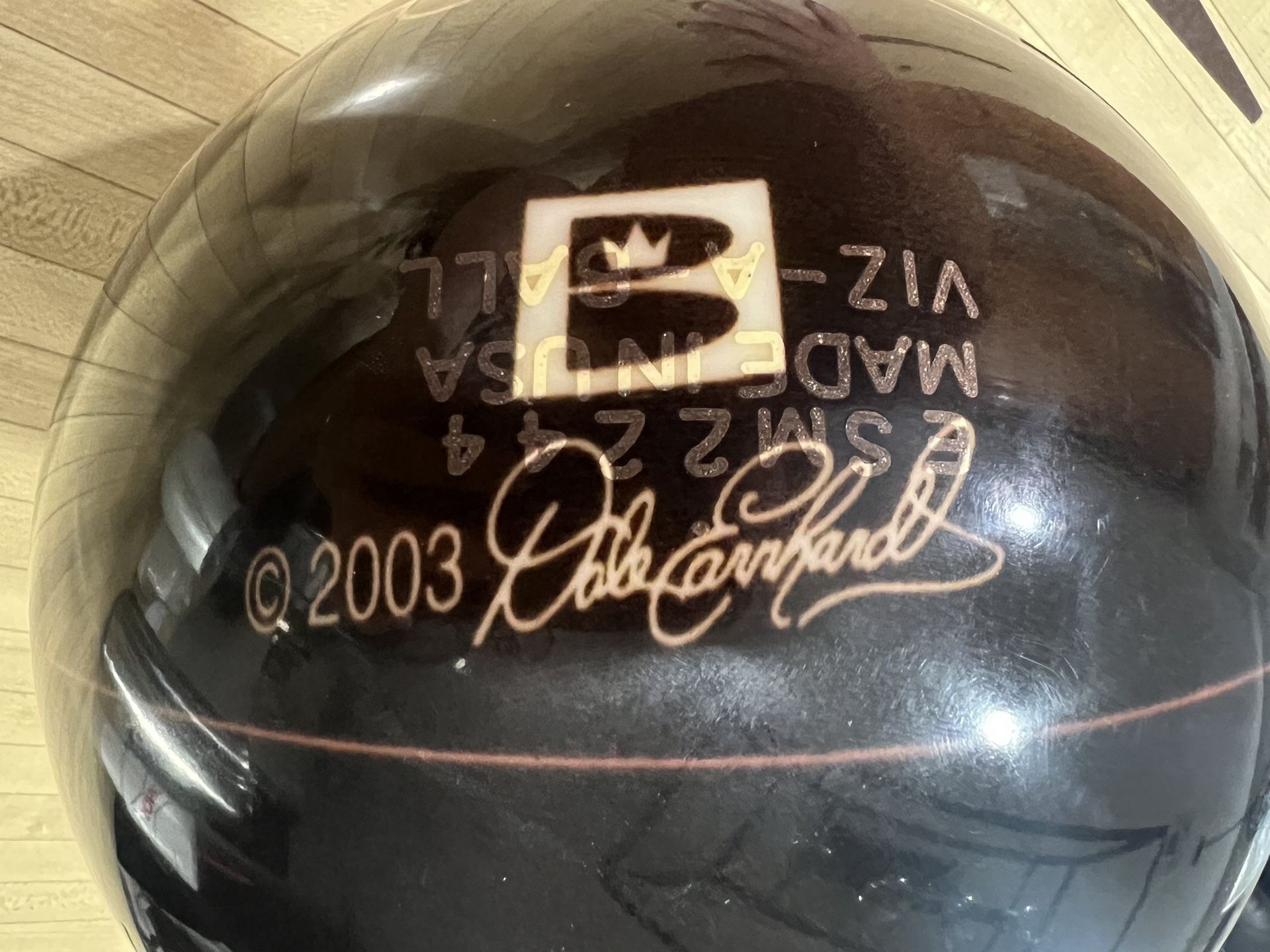 Dale Earnhardt 2003 Bowling Ball With Bag