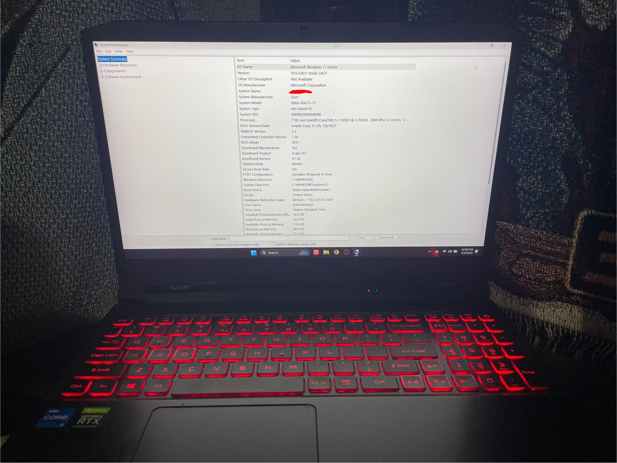 ACER Nitro AN515-57