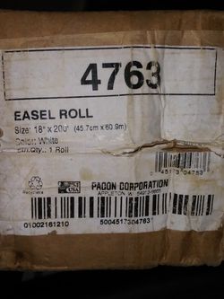 EASEL ROLL WHITE ART PAPER