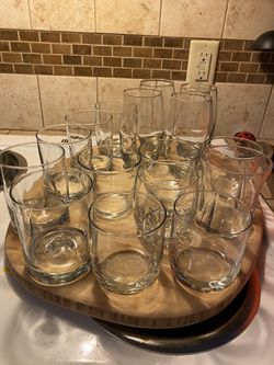 Glasses cups drink ware bar