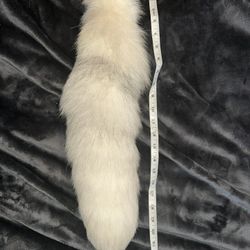 Arctic Marble Fox Keychain