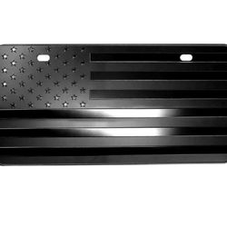 USA American Black Flag Metal Plate